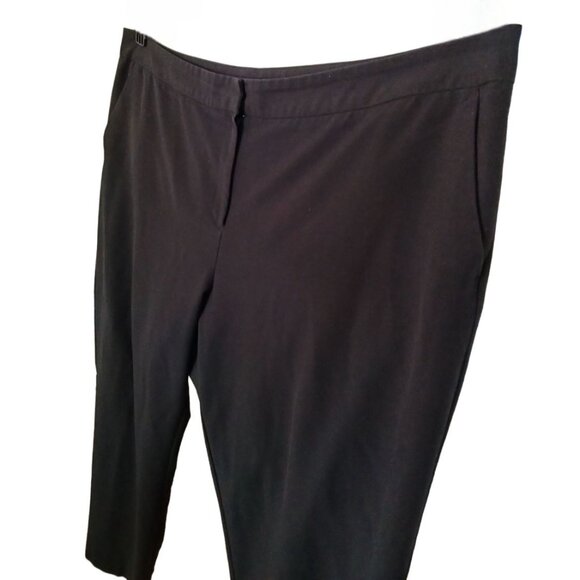 Jaclyn Smith Womens Stretch Black Trousers Plus Size 26W - Picture 3 of 7